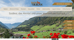 Desktop Screenshot of hotel-talblick.com